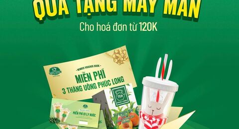 GHÉ PHÚC LONG, CƠ HỘI NHẬN 3 THÁNG UỐNG PHÚC LONG MIỄN PHÍ!