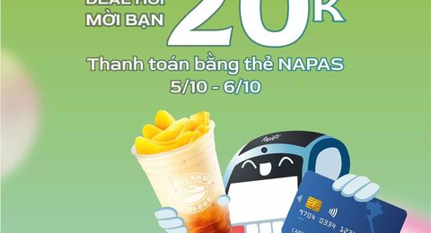 Cà phê chất, deal bất tận cùng NAPAS tại Highlands Coffee